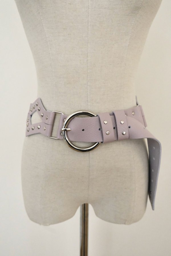 画像1: SIIILON  Dog coller studs belt SPARKLE PINK  (1)