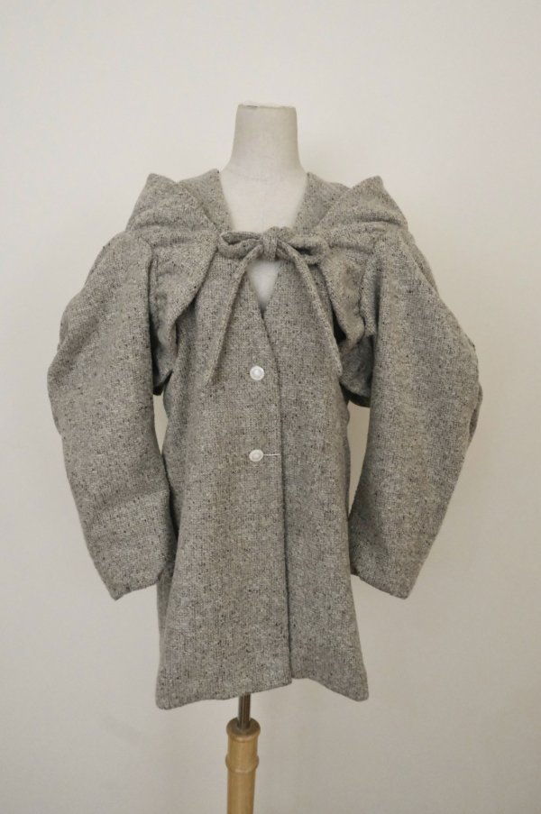 画像1: DECO depuis 1985  NEP TWEED 2WAY JACKET beige (1)