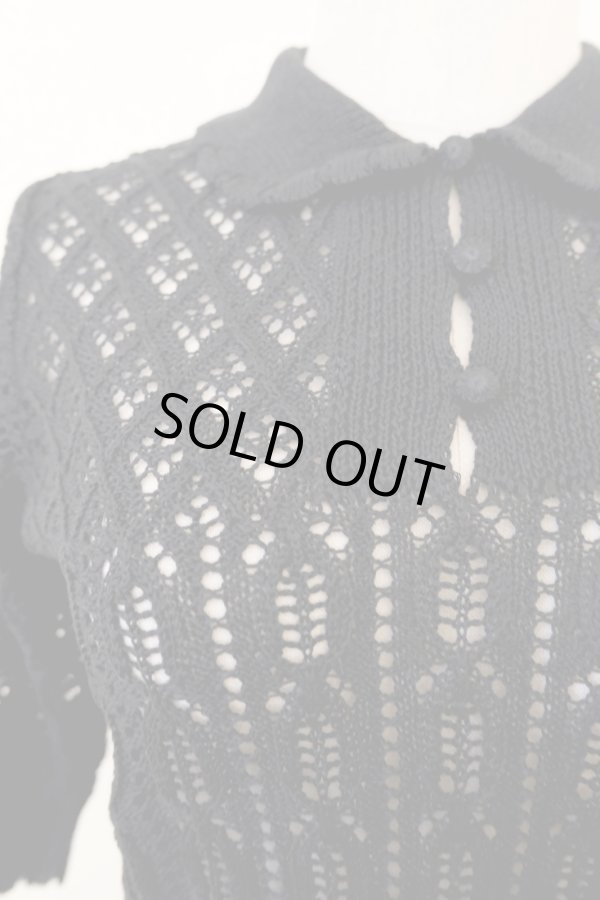 画像5: naokitomizuka (ナオキトミヅカ) openwork knittinng pullover  black (5)