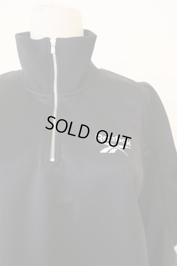 画像5: naokitomizuka × Reebok half Zip deformed sweatshirt black (5)