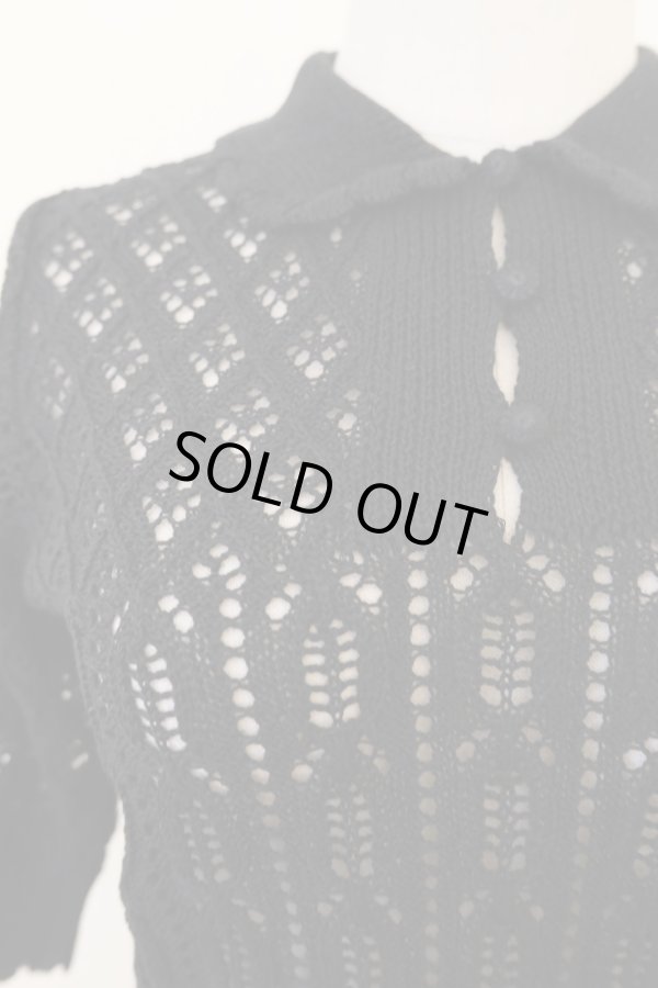 画像4: naokitomizuka (ナオキトミヅカ) openwork knittinng pullover  black (4)