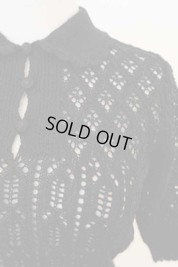 画像3: naokitomizuka (ナオキトミヅカ) openwork knittinng pullover  black (3)