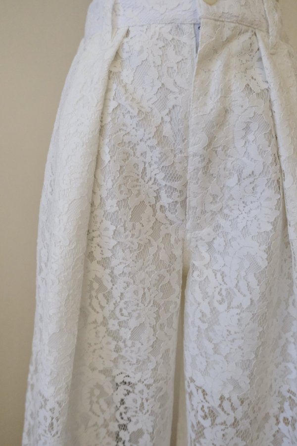 画像4: naokitomizuka (ナオキトミヅカ) lace pants white 36size (4)