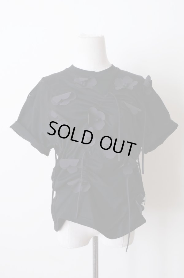 画像2: RIV NOBUHIKO (リブ ノブヒコ）ANTHE FLOWER T-SHIRT black (2)