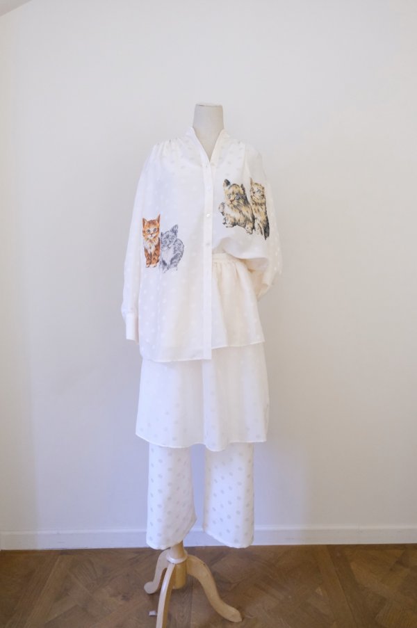 画像7: SIIILON  Cattot blouse frost ecru (7)