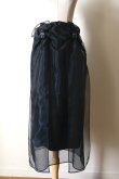 画像1: RIV NOBUHIKO (リブ ノブヒコ）MEU SHEER SKIRT black (1)