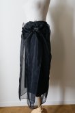 画像2: RIV NOBUHIKO (リブ ノブヒコ）MEU SHEER SKIRT black (2)