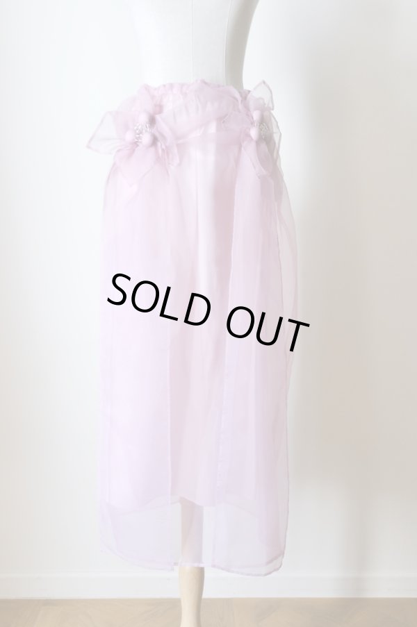 画像7: RIV NOBUHIKO (リブ ノブヒコ）MEU SHEER SKIRT pink (7)