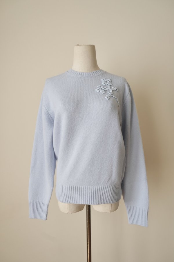 画像1: RIV NOBUHIKO (リブ ノブヒコ）OSPRINGE KNIT JUMPER light blue (1)