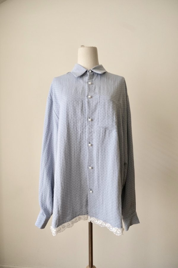 画像1: sister jane Lacerta Lace Trim Shirt (1)
