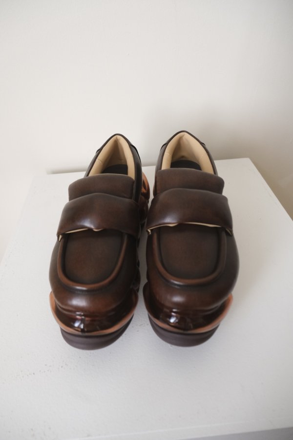 画像4: MIKIOSAKABE JEWELRY PUFF LOAFER brown (4)