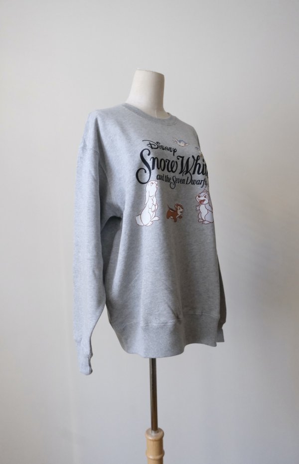 画像4: NON TOKYO 【Disney collection】PRINT PULLOVER SWEAT　white / grey (4)
