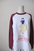 画像7: NON TOKYO 【Disney collection】PRINT RAGLAN T-SHIRT  WHITE x WINE / WHITE x BLACK (7)
