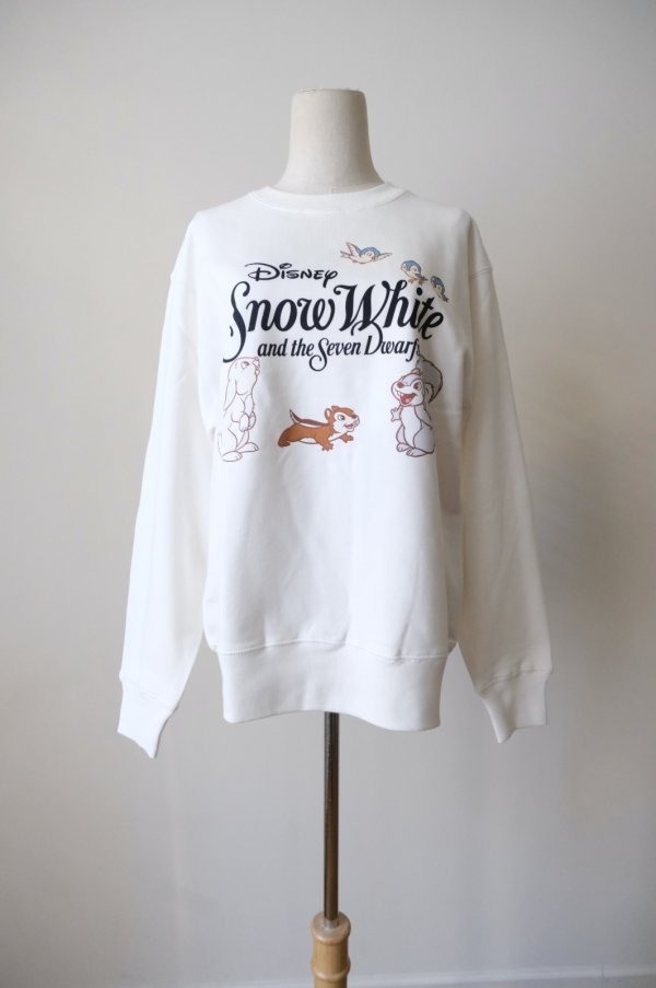 画像1: NON TOKYO 【Disney collection】PRINT PULLOVER SWEAT　white / grey (1)
