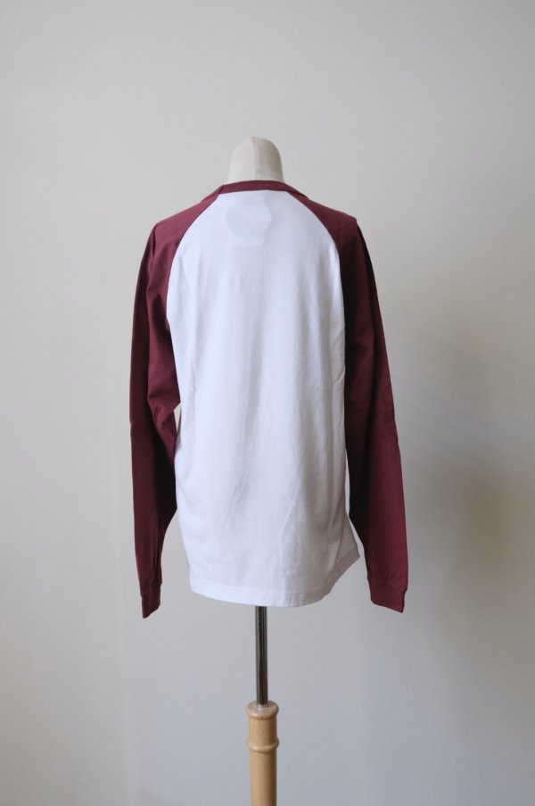 画像5: NON TOKYO 【Disney collection】PRINT RAGLAN T-SHIRT  WHITE x WINE / WHITE x BLACK (5)