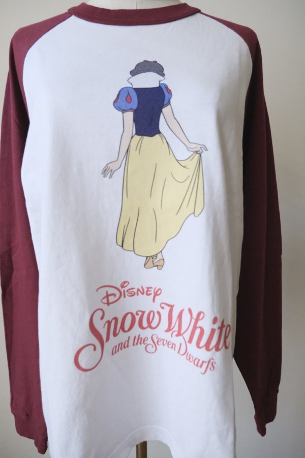 画像9: NON TOKYO 【Disney collection】PRINT RAGLAN T-SHIRT  WHITE x WINE / WHITE x BLACK (9)