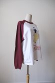 画像3: NON TOKYO 【Disney collection】PRINT RAGLAN T-SHIRT  WHITE x WINE / WHITE x BLACK (3)