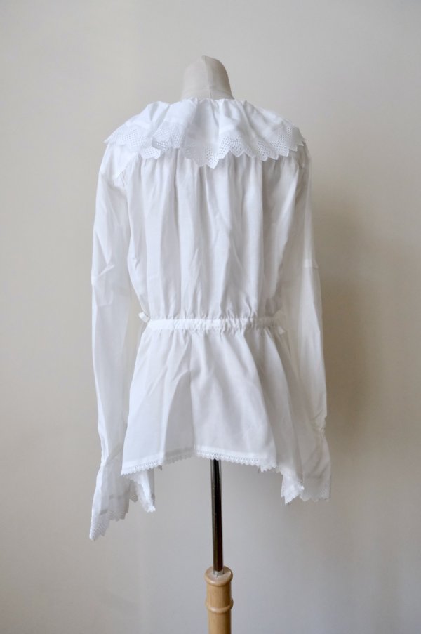 画像3: SIIILON DOMESTIC FRILL BLOUSE white (3)
