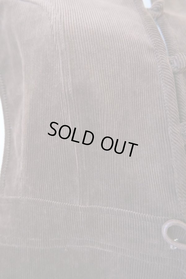 画像5: DECO depuis 1985  ORGANIC CORDUROY VEST BROWN (5)