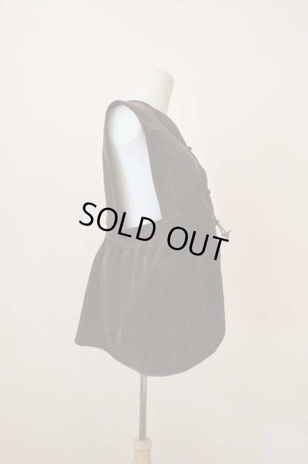 画像2: DECO depuis 1985  ORGANIC CORDUROY VEST BROWN (2)