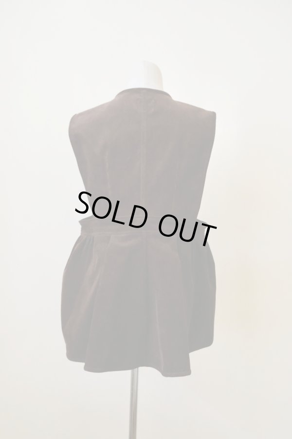 画像3: DECO depuis 1985  ORGANIC CORDUROY VEST BROWN (3)