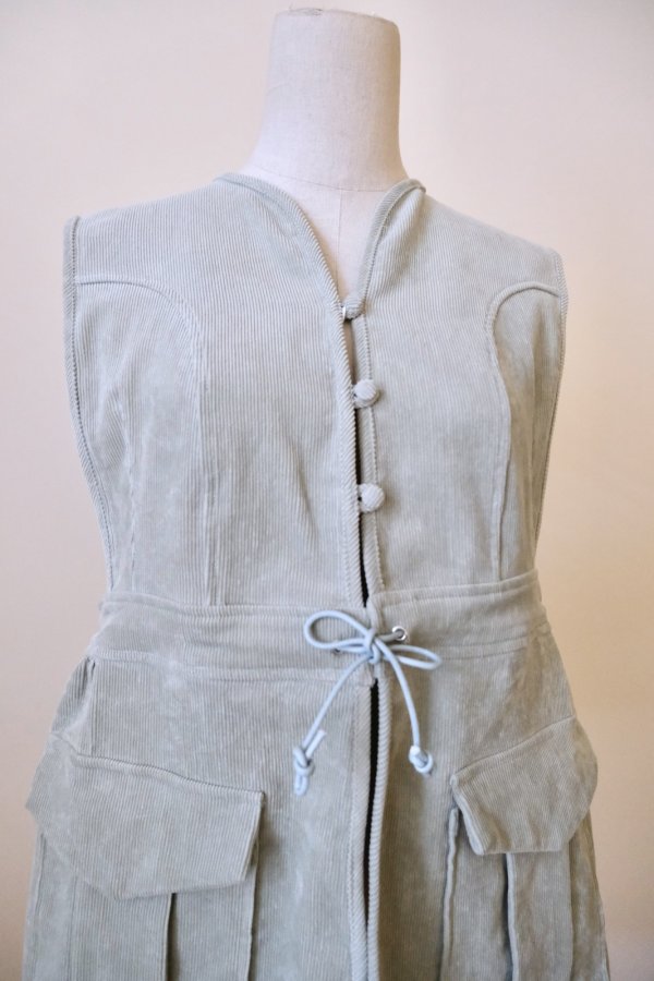 画像5: DECO depuis 1985  ORGANIC CORDUROY VEST MINT (5)