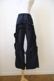 画像2: naokitomizuka WILD THINGS frilled pants　black (2)