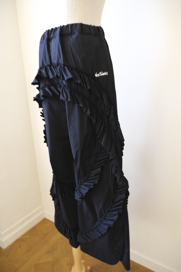 画像3: naokitomizuka WILD THINGS frilled pants　black (3)