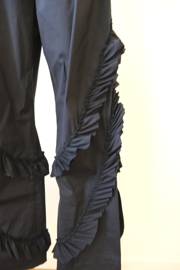 画像5: naokitomizuka WILD THINGS frilled pants　black (5)