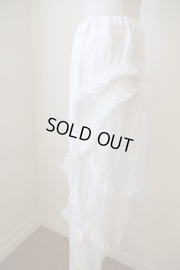 画像7: naokitomizuka WILD THINGS frilled pants white (7)