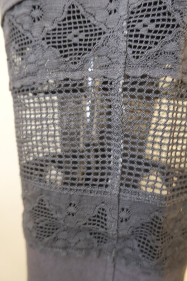 画像7: DECO depuis 1985  COTTON LINEN DYED HORSE CLOTH LACE PANTS sumikuro (7)