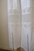 画像5: DECO depuis 1985  COTTON LINEN DYED HORSE CLOTH LACE PANTS white (5)