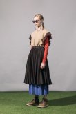 画像1: NON TOKYO LAYERED PLEATS SKIRT brown (1)