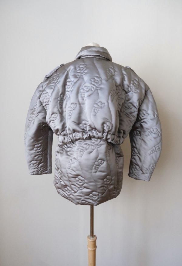 画像3: DECO FLOWER QUILT JACKET GRAY  (3)