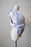 画像2: DECO FLOWER QUILT VEST PALE BLUE  (2)