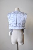 画像3: DECO FLOWER QUILT VEST PALE BLUE  (3)