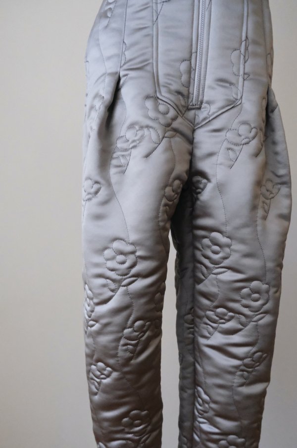 画像5: DECO FLOWER QUILT VEST PANT GRAY (5)