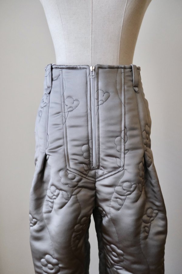 画像4: DECO FLOWER QUILT VEST PANT GRAY (4)