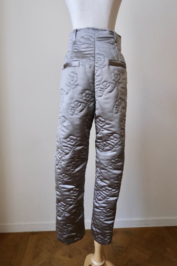 画像3: DECO FLOWER QUILT VEST PANT GRAY (3)