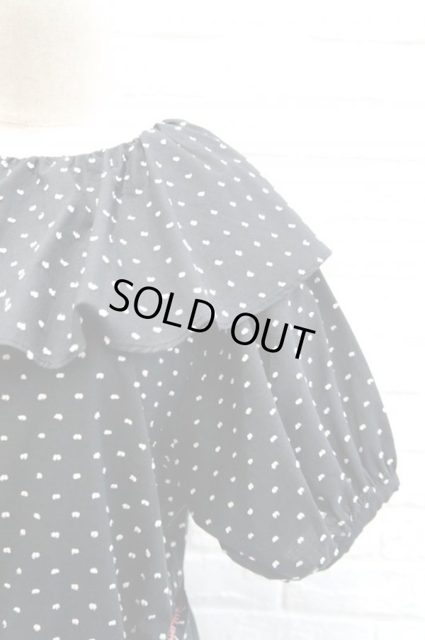 画像5: cikolata (チコラータ) オーガニックコットンローンワンピース black (5)