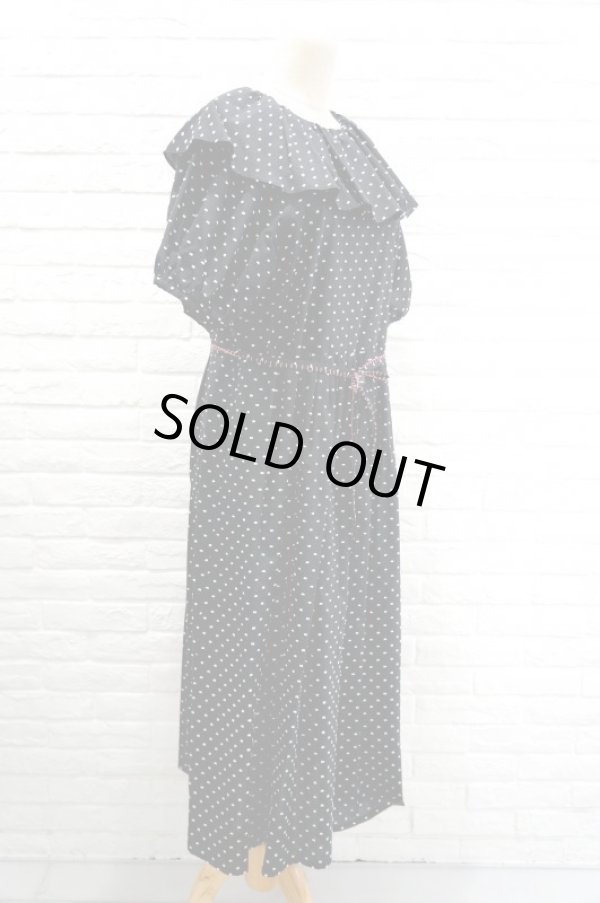 画像3: cikolata (チコラータ) オーガニックコットンローンワンピース black (3)