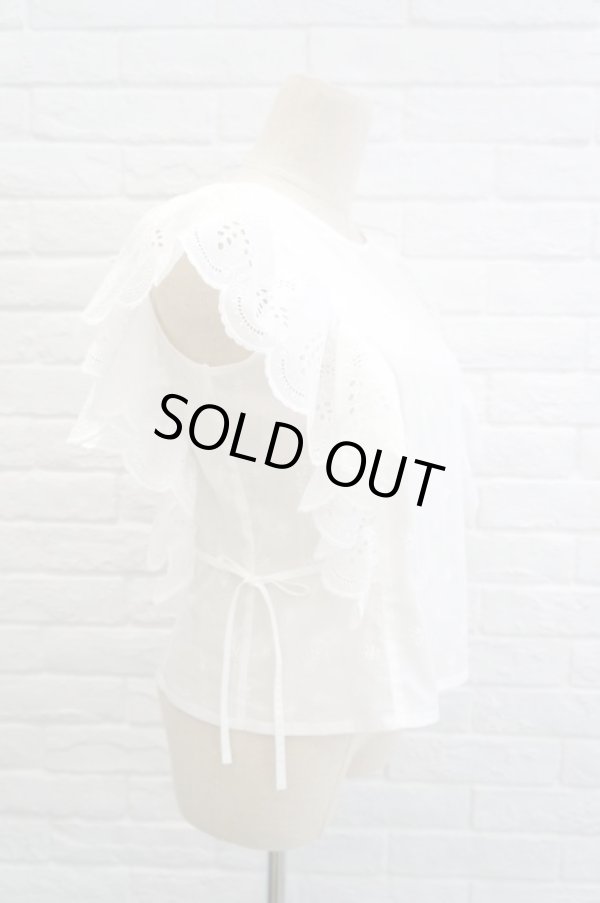 画像2: SOWA  (ソーワ) Soap lace top white (2)