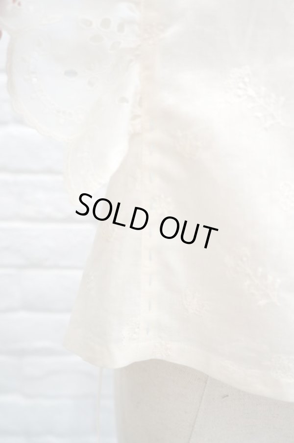 画像4: SOWA  (ソーワ) Soap lace top ecru (4)