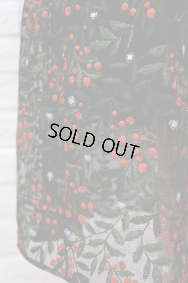 画像3: LOKITHO (ロキト) EMBROIDERY SKIRT red (3)