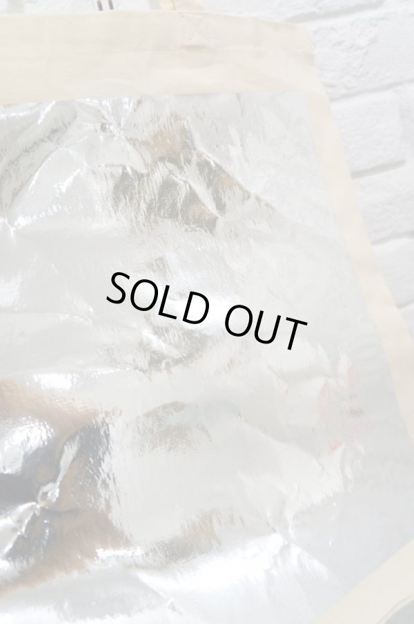 画像2: STARSTYLING　BIG SQUARE TOTE  natural  silver   (2)