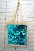 画像1: STARSTYLING　BIG SQUARE TOTE  natural blue  (1)