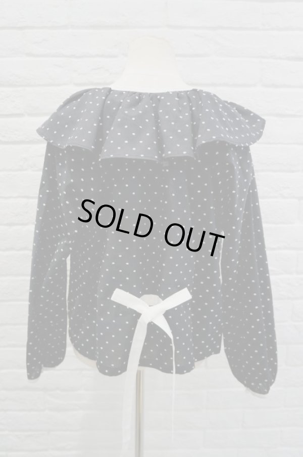 画像4:  youmolaugh 3Dドットブラウス black (4)