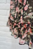 画像6: SOWA  (ソーワ） Rose chiffon blouse black  (6)