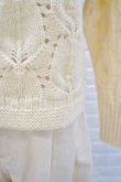 画像4: STASTNY SU fish scale guernsey　sweater white (4)