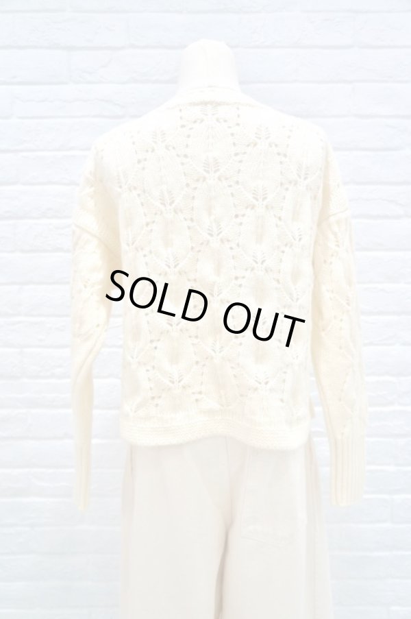 画像3: STASTNY SU fish scale guernsey　sweater white (3)